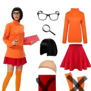 Velma costume - scooby doo. All worn once